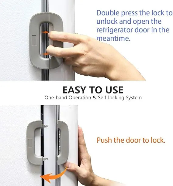 REFRIGERATOR DOOR LOCK - SELF ADHESIVE