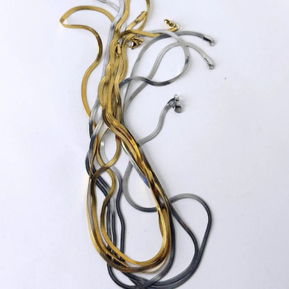 SNAKE STAINLESS STEEL CHAIN ( 1 ) - UNISEX