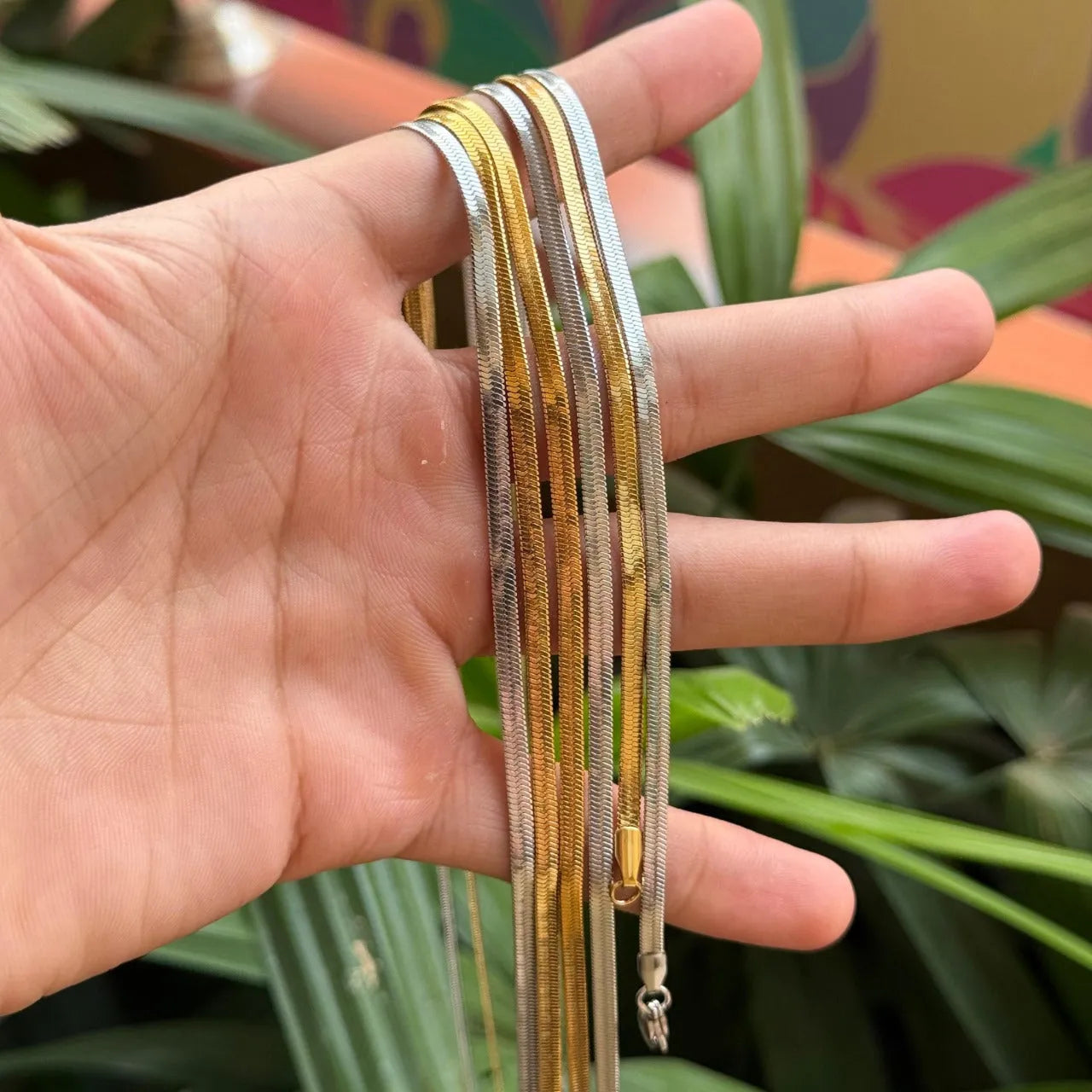 SNAKE STAINLESS STEEL CHAIN ( 1 ) - UNISEX